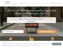 Tablet Screenshot of picobello-service.net